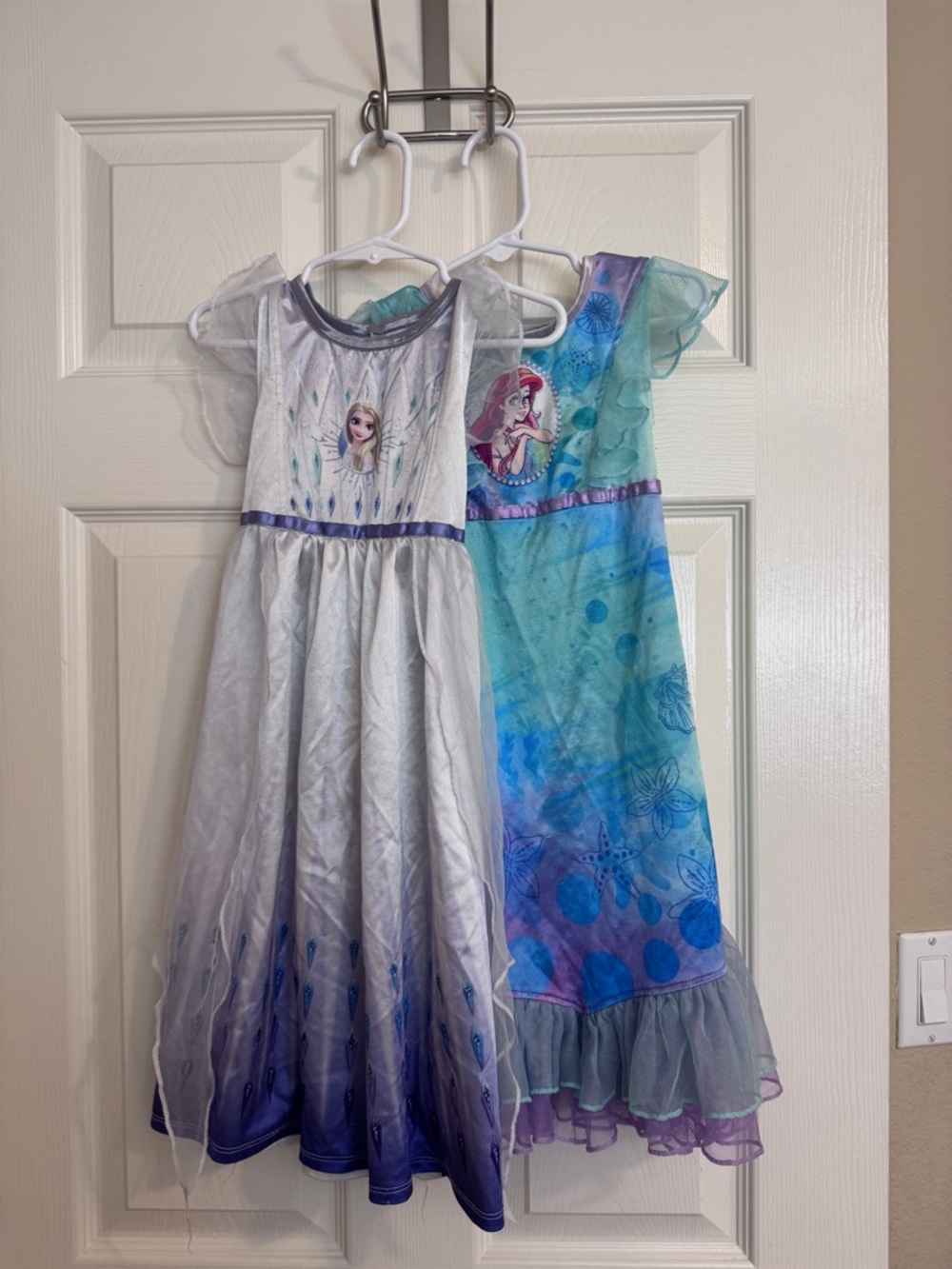 Disney Princess Dress/Nightgown Set of 6 Size 4/4T